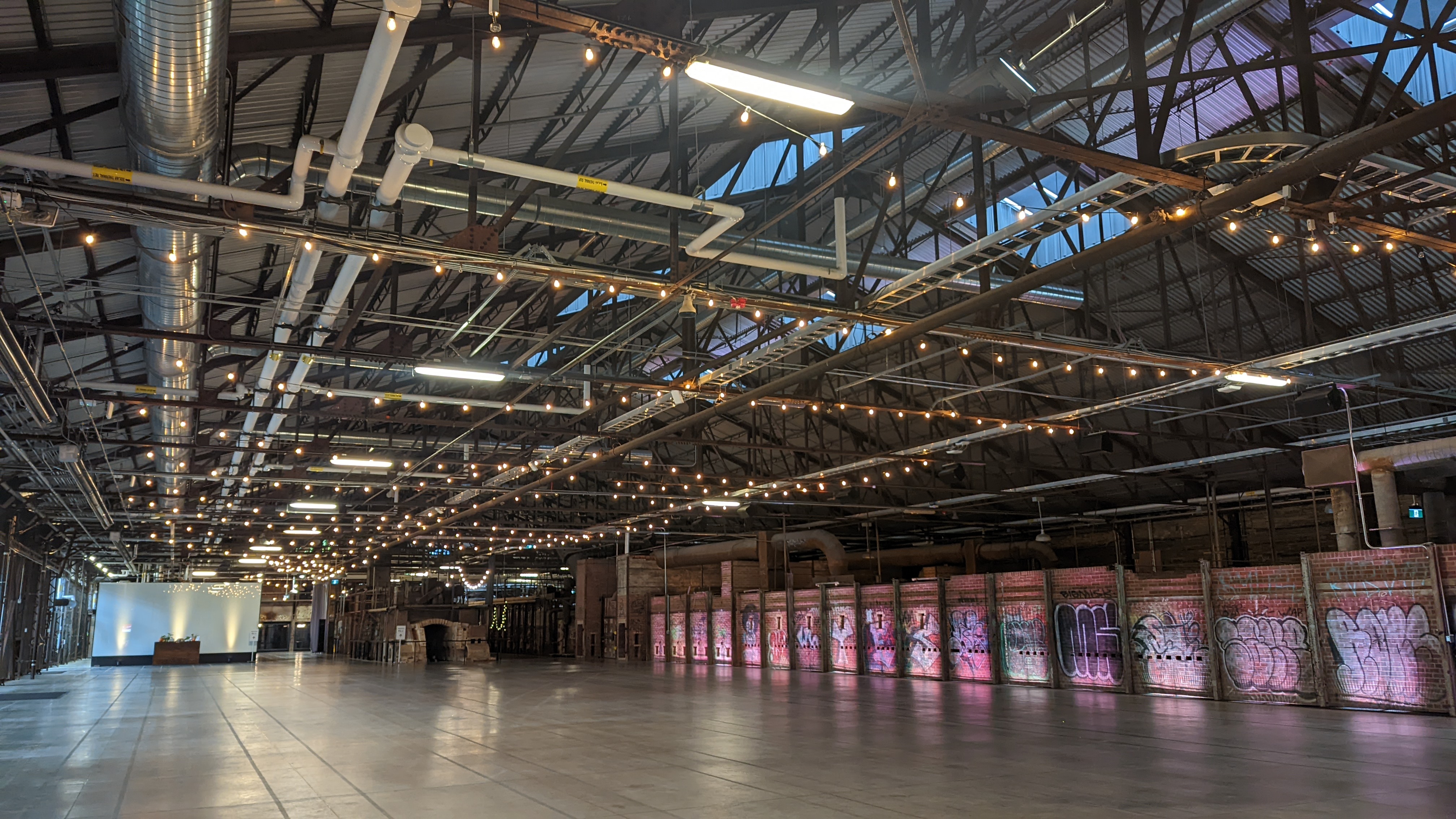 Evergreen Brick Works - different angle of inside building